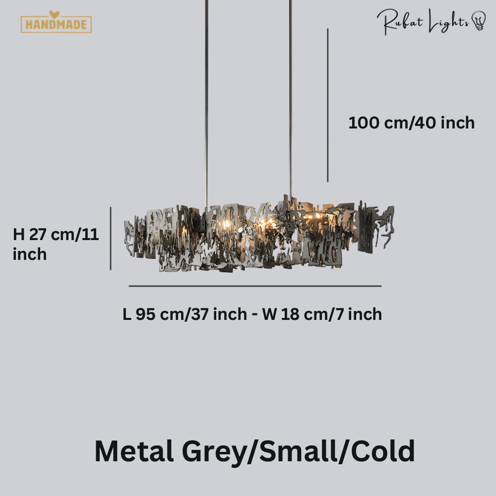 Retro Metal Fragment Art Chandelier Pendant