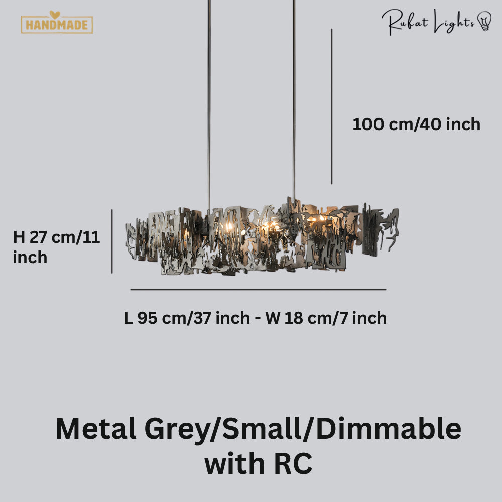 Retro Metal Fragment Art Chandelier Pendant