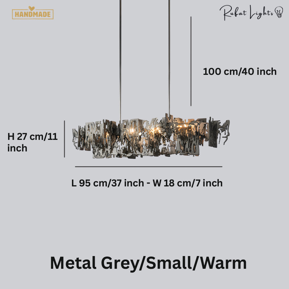 Retro Metal Fragment Art Chandelier Pendant