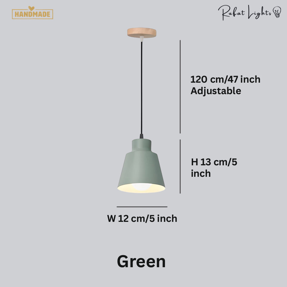 Cone Shaped Pendant Lamp in Devon Style