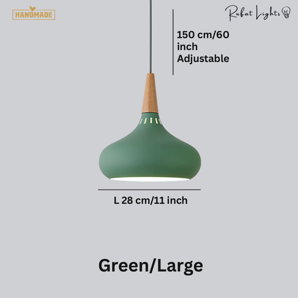 Nordic Wood Metal Pendant Lights