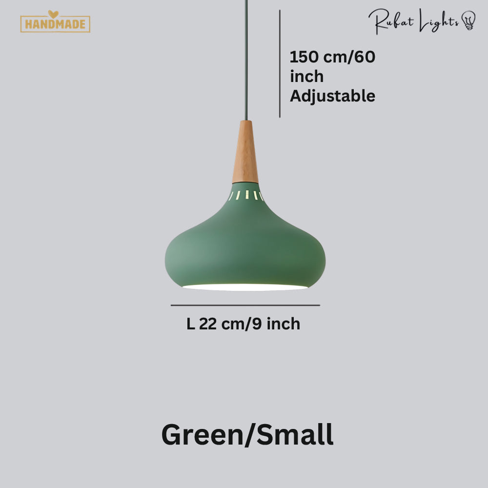 Nordic Wood Metal Pendant Lights