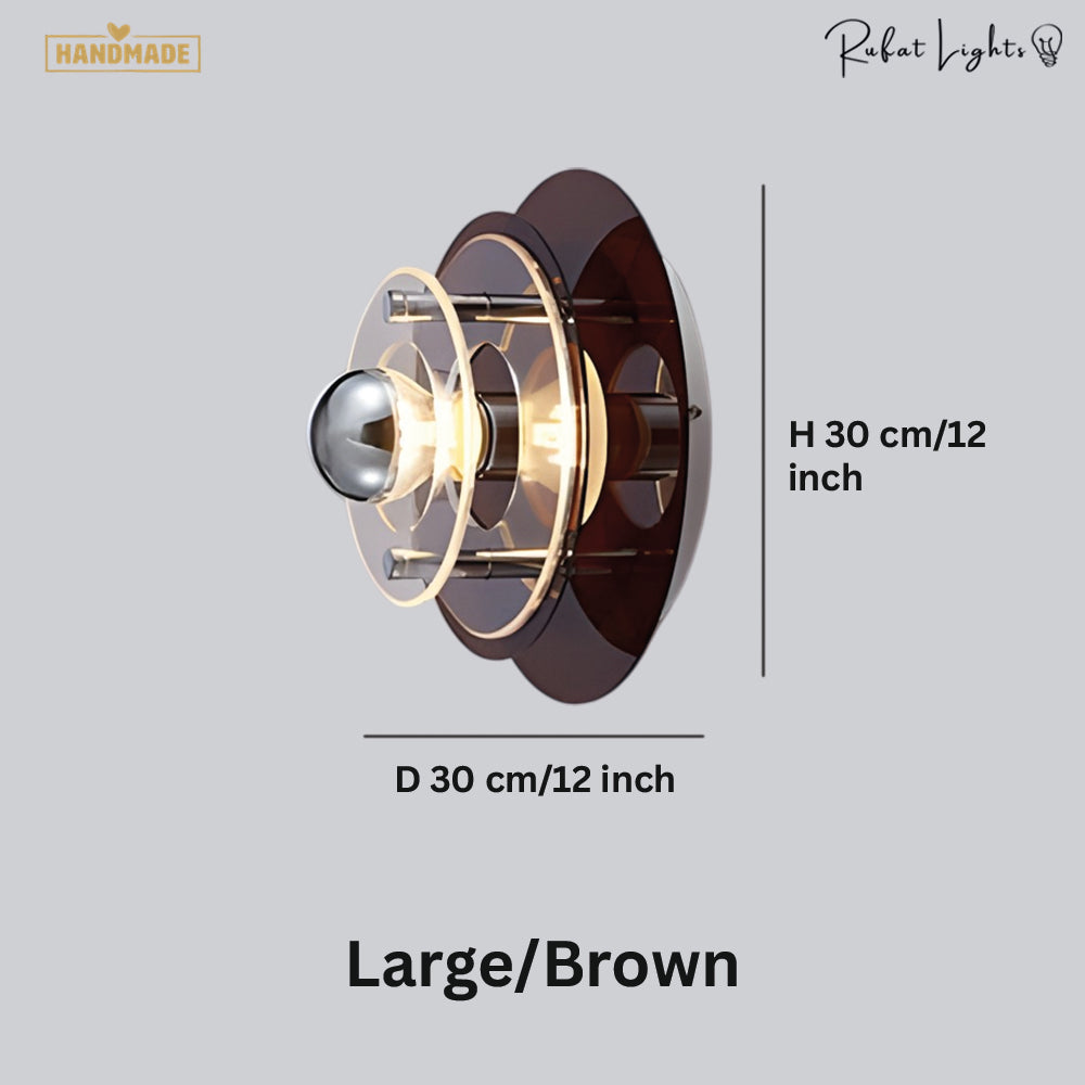 Colorful Layered Acrylic Glass Wall Light