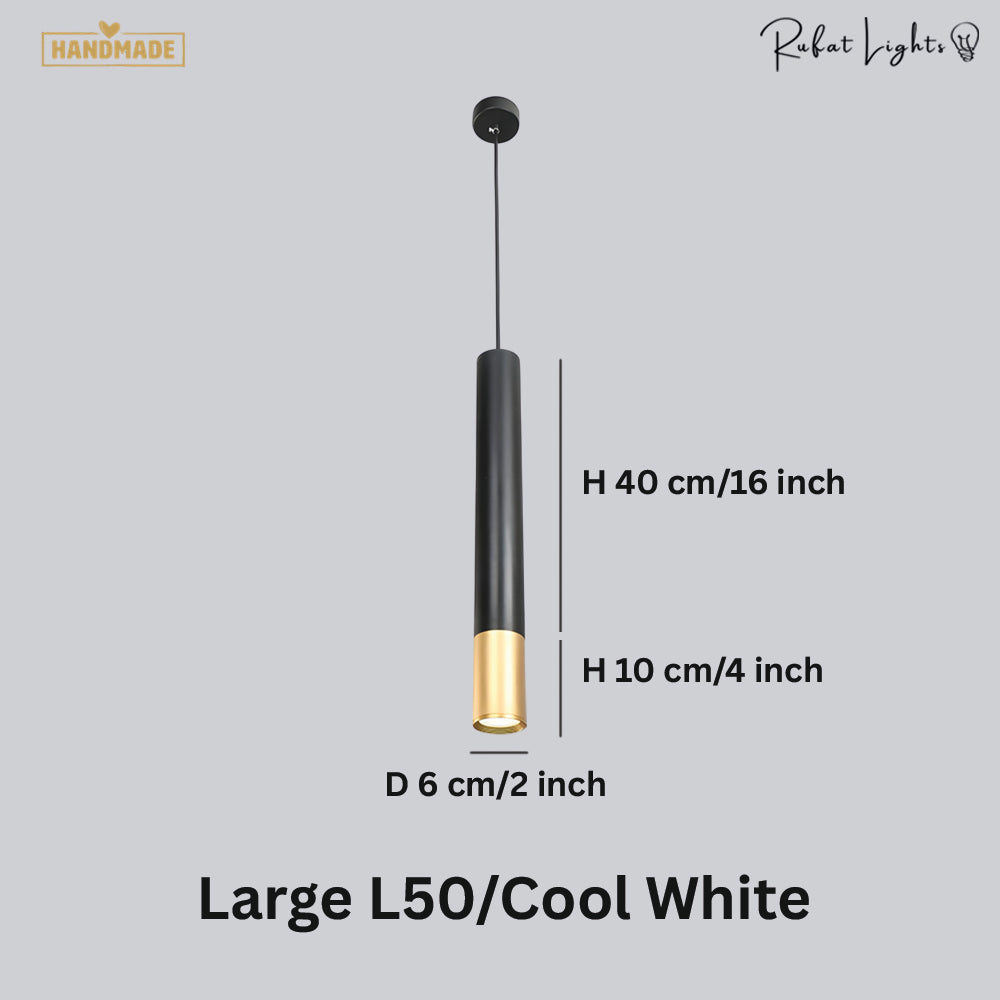 Long Tube Cylinder Pipe Downlights Pendant Light