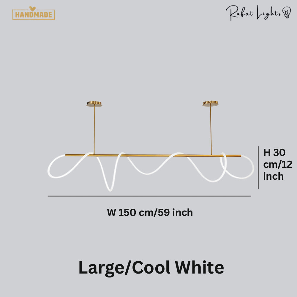 Golden Designer Rope LED Chandelier Lamps