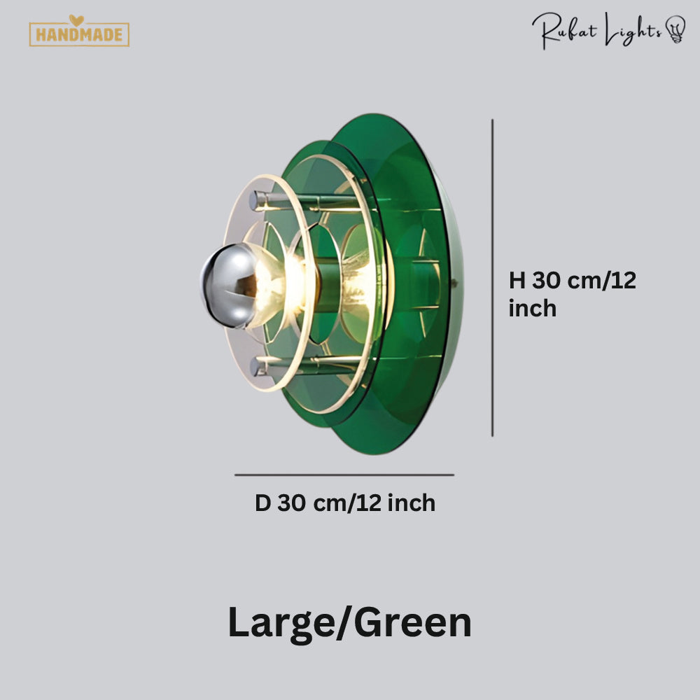 Colorful Layered Acrylic Glass Wall Light