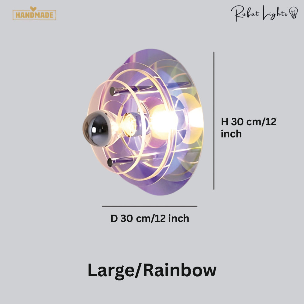Colorful Layered Acrylic Glass Wall Light
