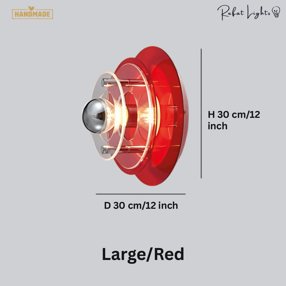 Colorful Layered Acrylic Glass Wall Light