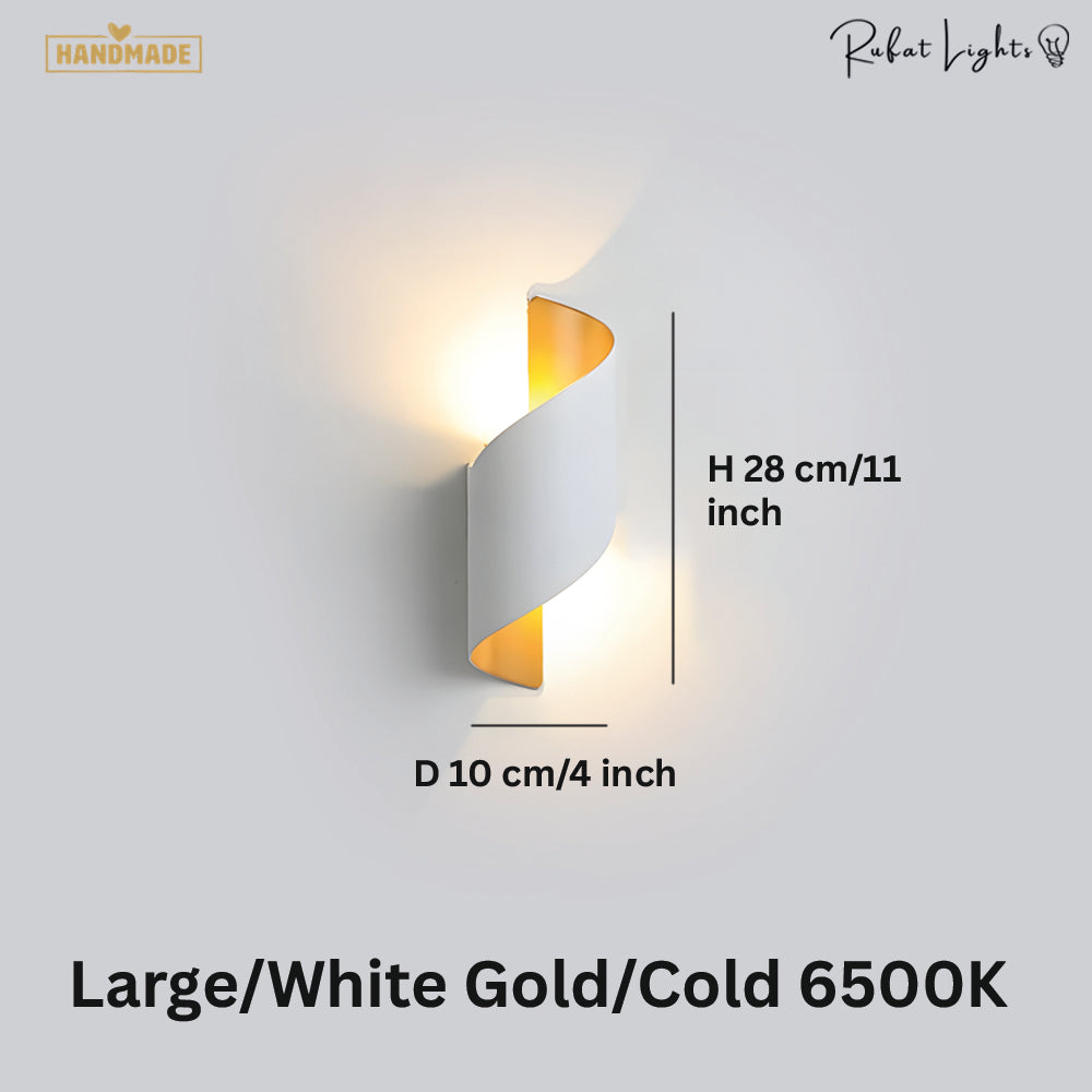 Modern Curl Twisted LED Wall Light