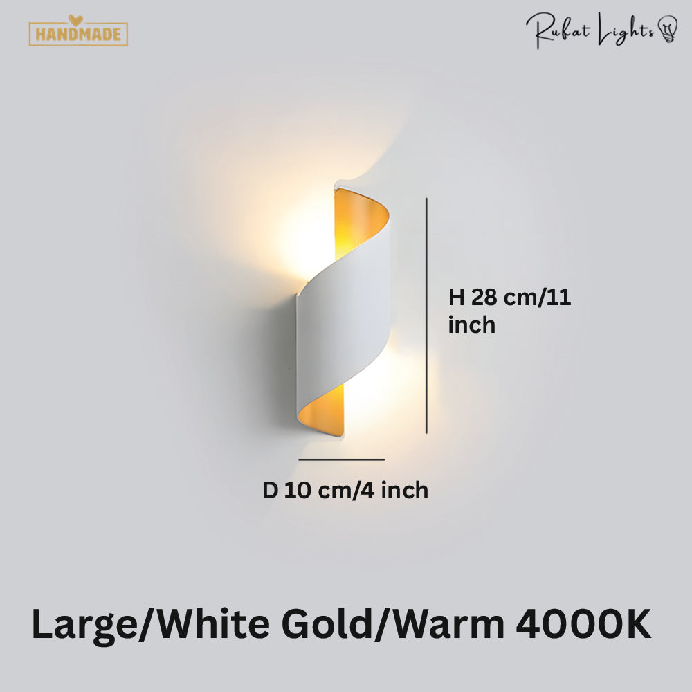 Modern Curl Twisted LED Wall Light