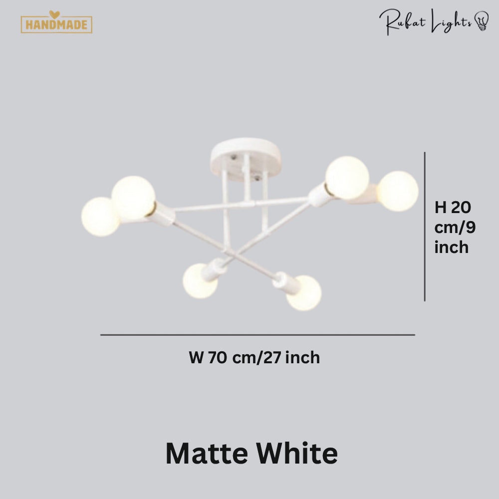Chandelier Sputnik Hanging Light Mid Century Lighting