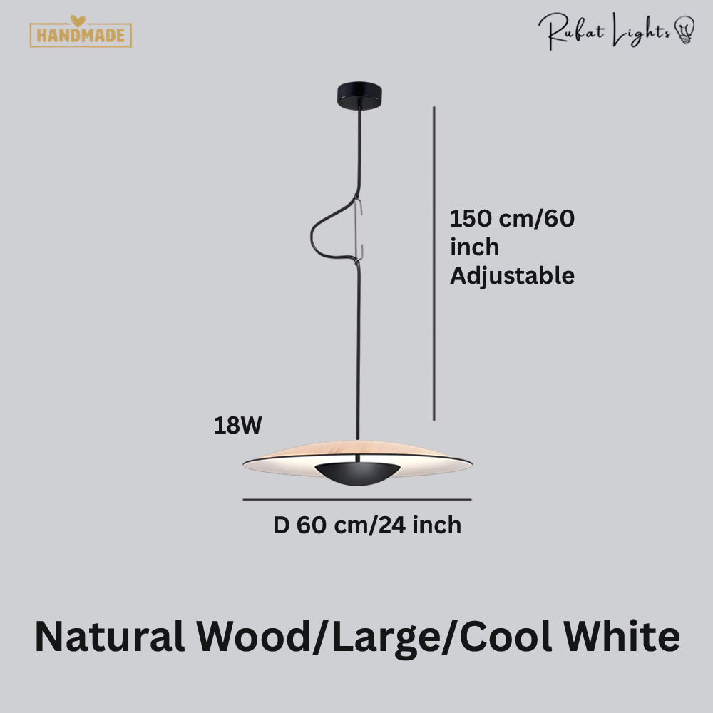 Nordic Wood Grain Pendant Light