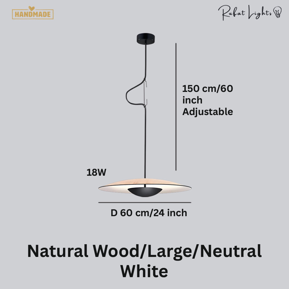 Nordic Wood Grain Pendant Light
