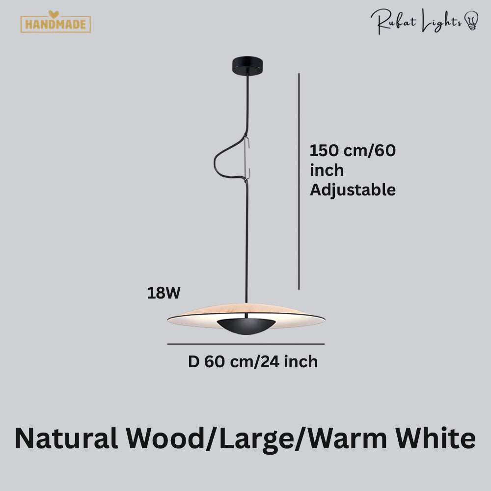 Nordic Wood Grain Pendant Light