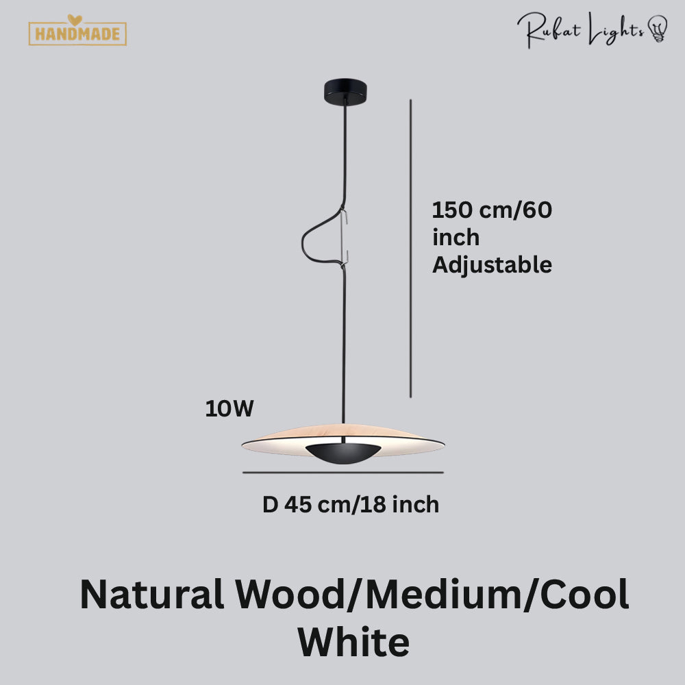 Nordic Wood Grain Pendant Light