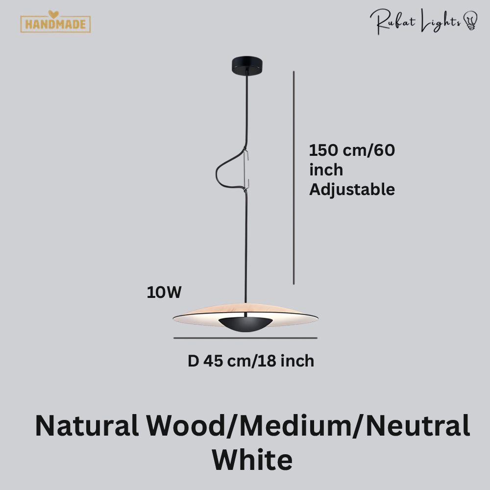 Nordic Wood Grain Pendant Light
