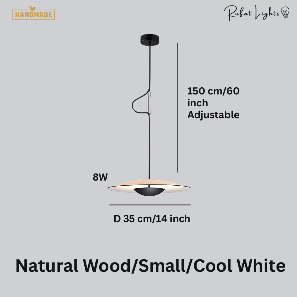 Nordic Wood Grain Pendant Light
