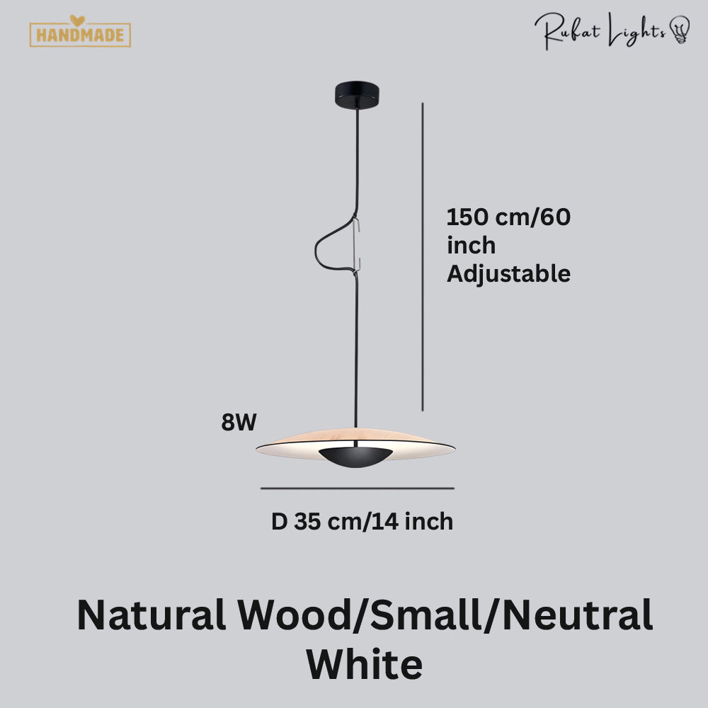 Nordic Wood Grain Pendant Light