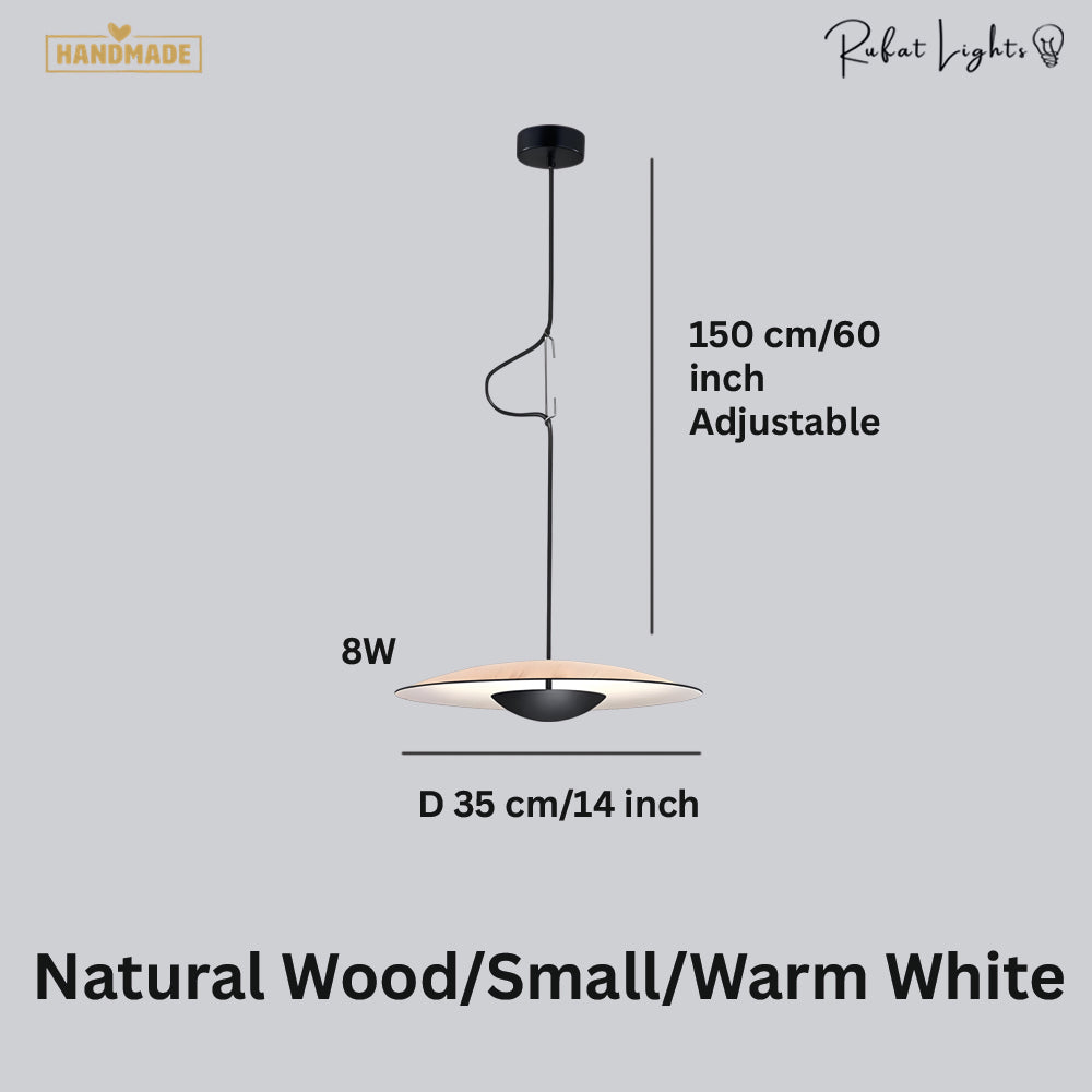 Nordic Wood Grain Pendant Light