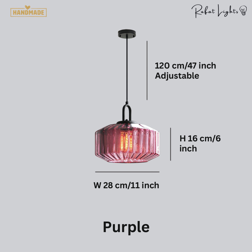 Enchanting Japanese Glass Pendant Light