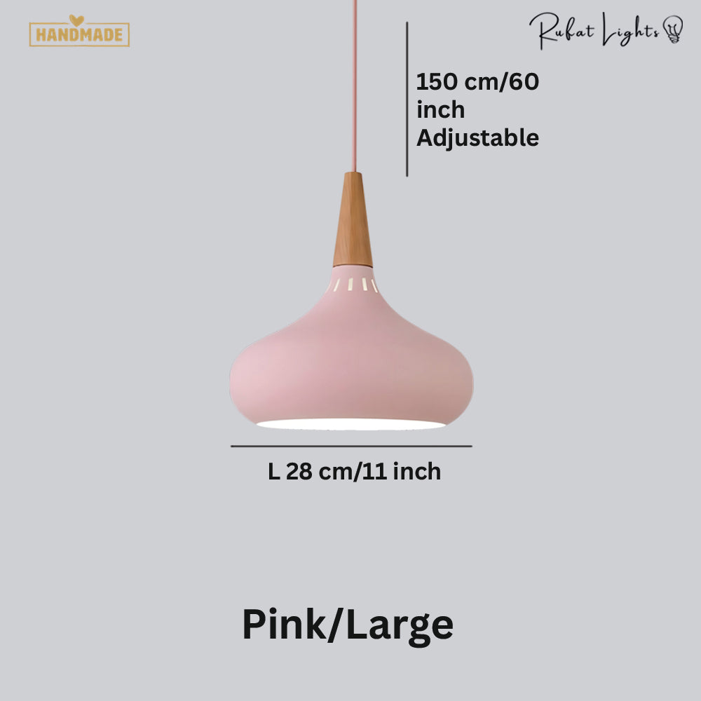 Nordic Wood Metal Pendant Lights