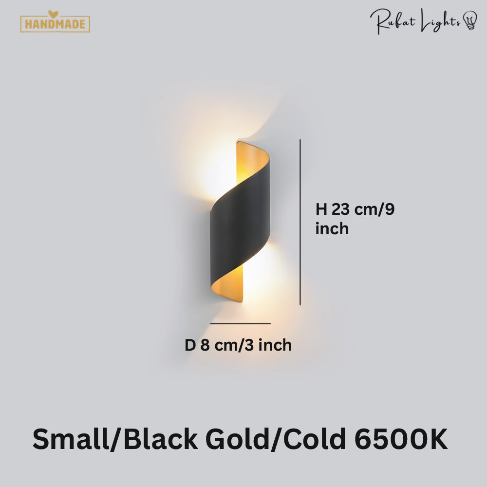 Modern Curl Twisted LED Wall Light