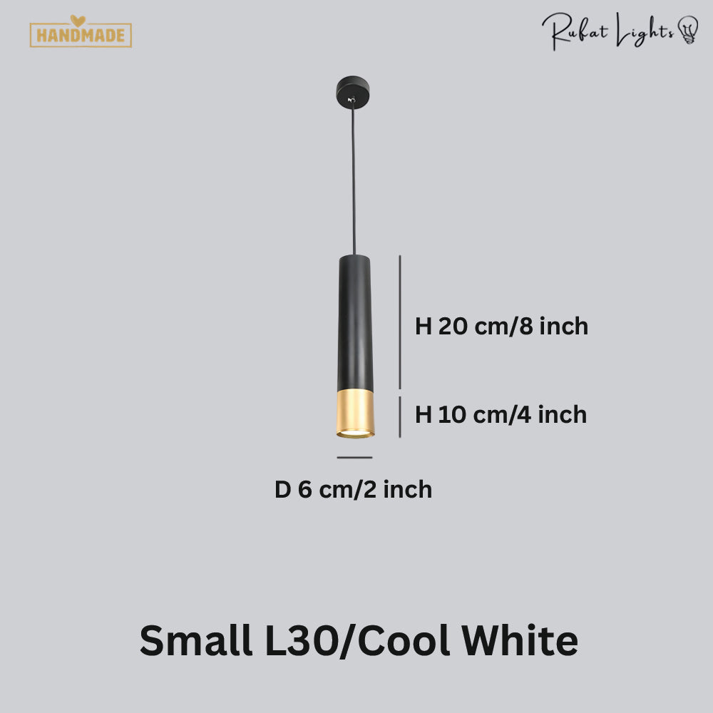 Long Tube Cylinder Pipe Downlights Pendant Light