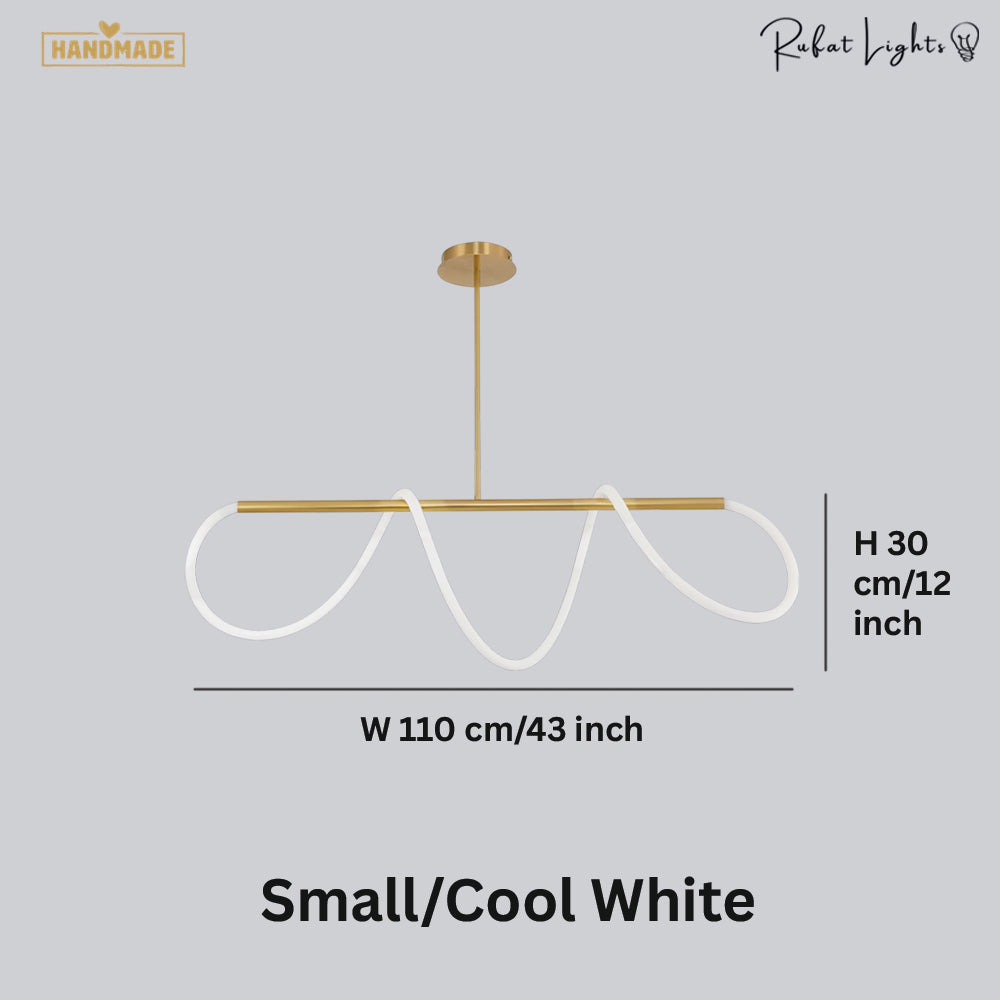 Golden Designer Rope LED Chandelier Lamps