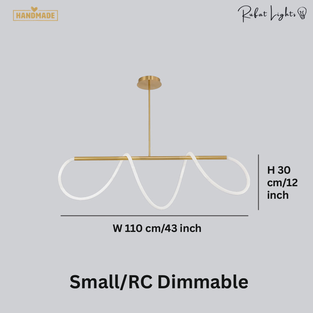 Golden Designer Rope LED Chandelier Lamps