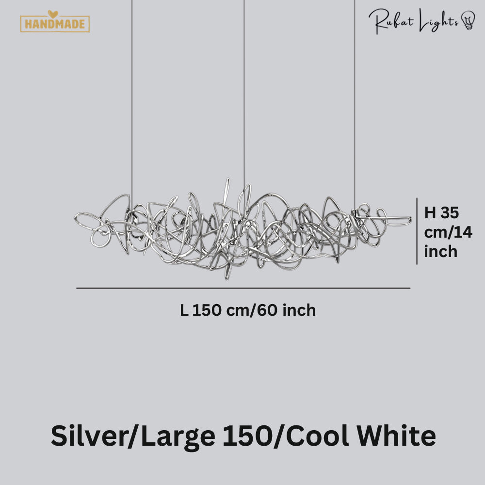 Simple Iron Art Bar Tree Chandelier