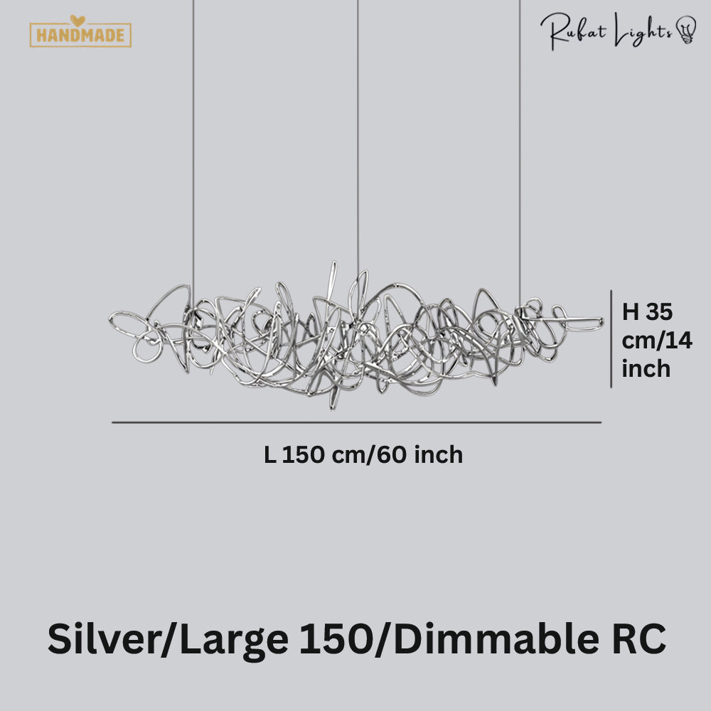 Simple Iron Art Bar Tree Chandelier