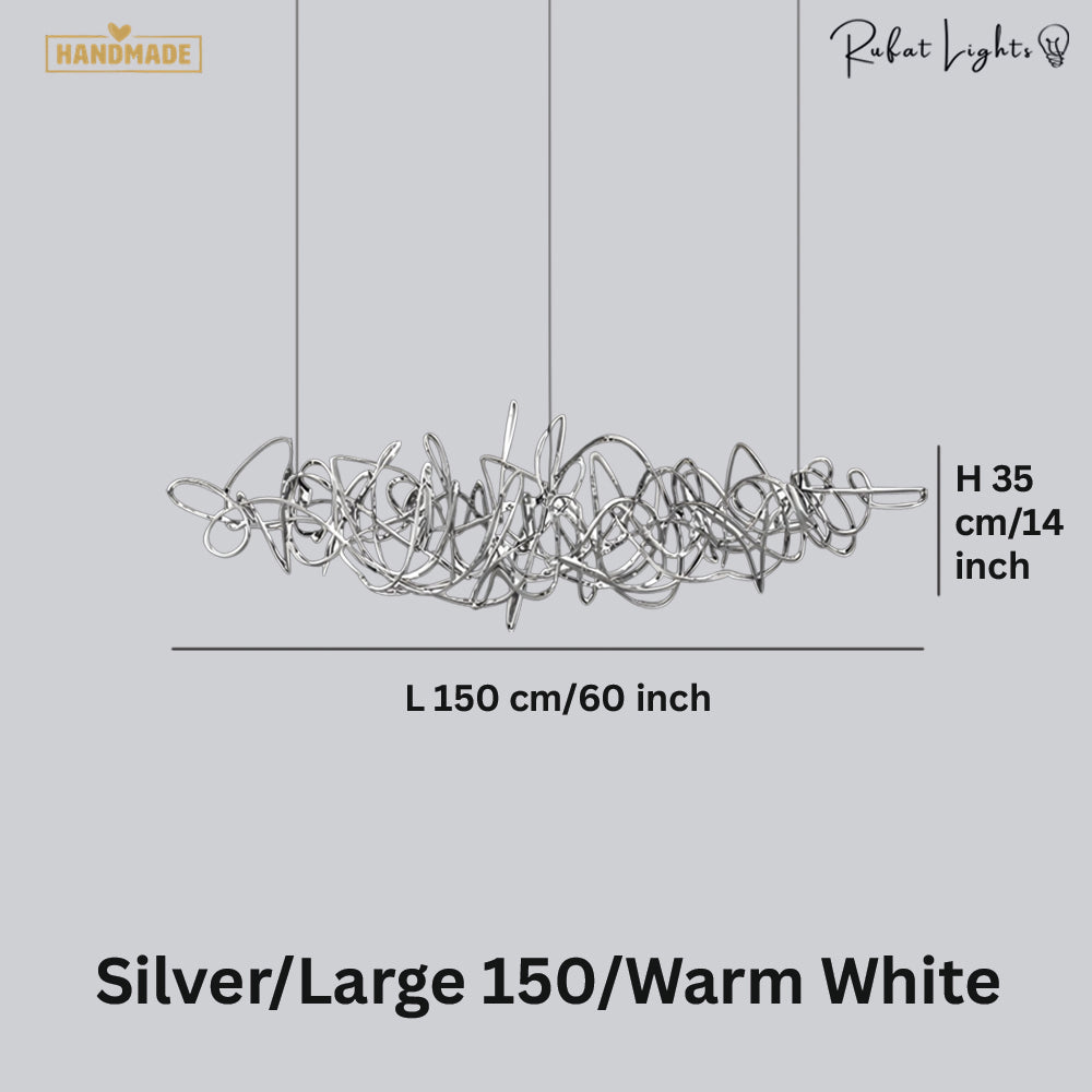 Simple Iron Art Bar Tree Chandelier