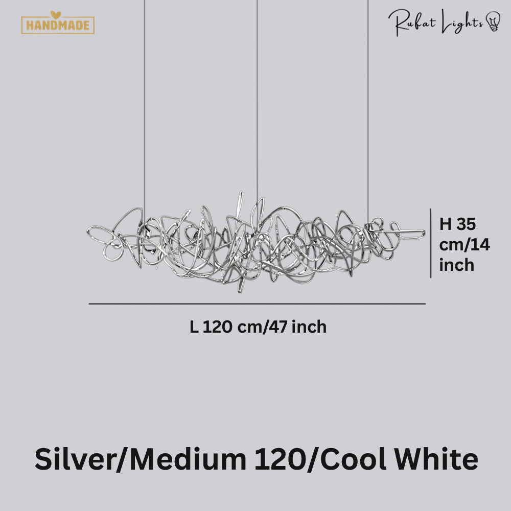 Simple Iron Art Bar Tree Chandelier
