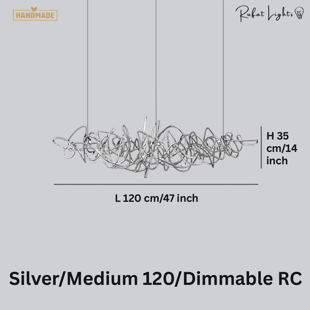 Simple Iron Art Bar Tree Chandelier