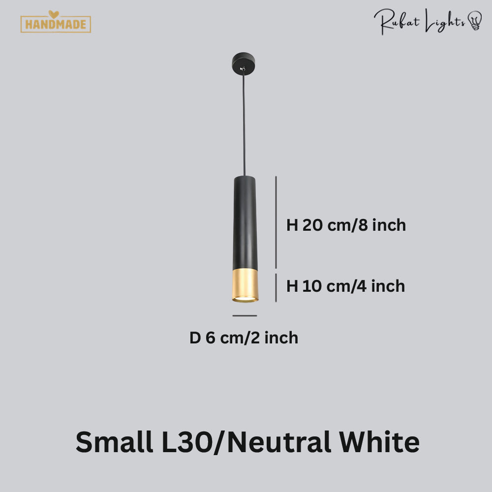Long Tube Cylinder Pipe Downlights Pendant Light