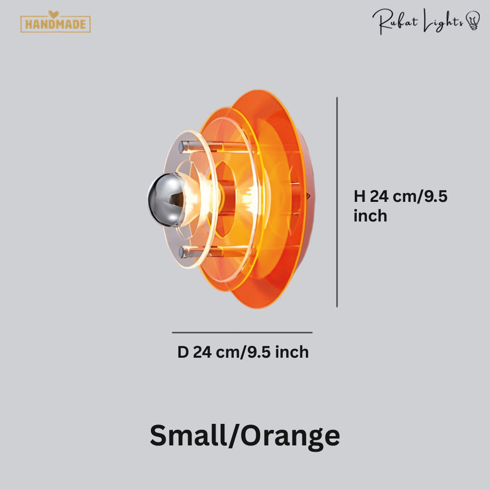 Colorful Layered Acrylic Glass Wall Light