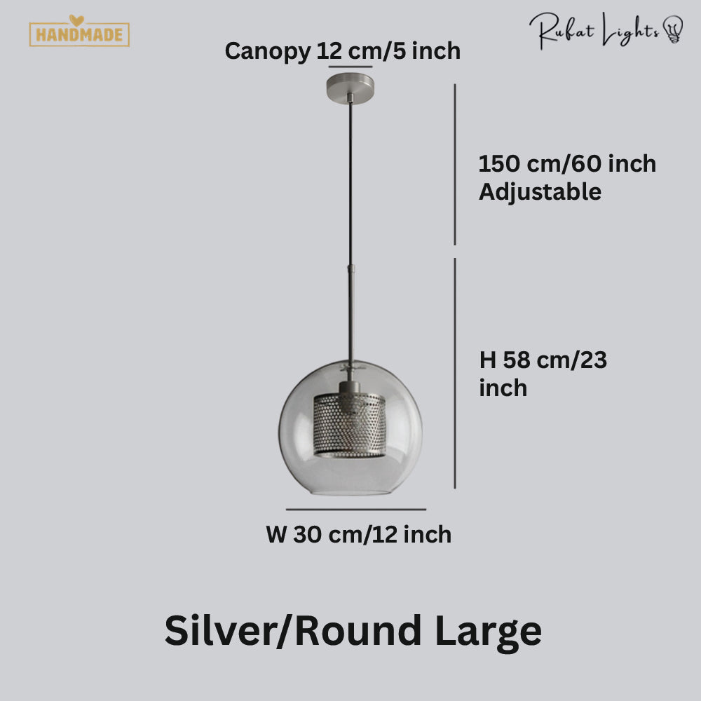 Modern Loft Glass Ball Pendant Light