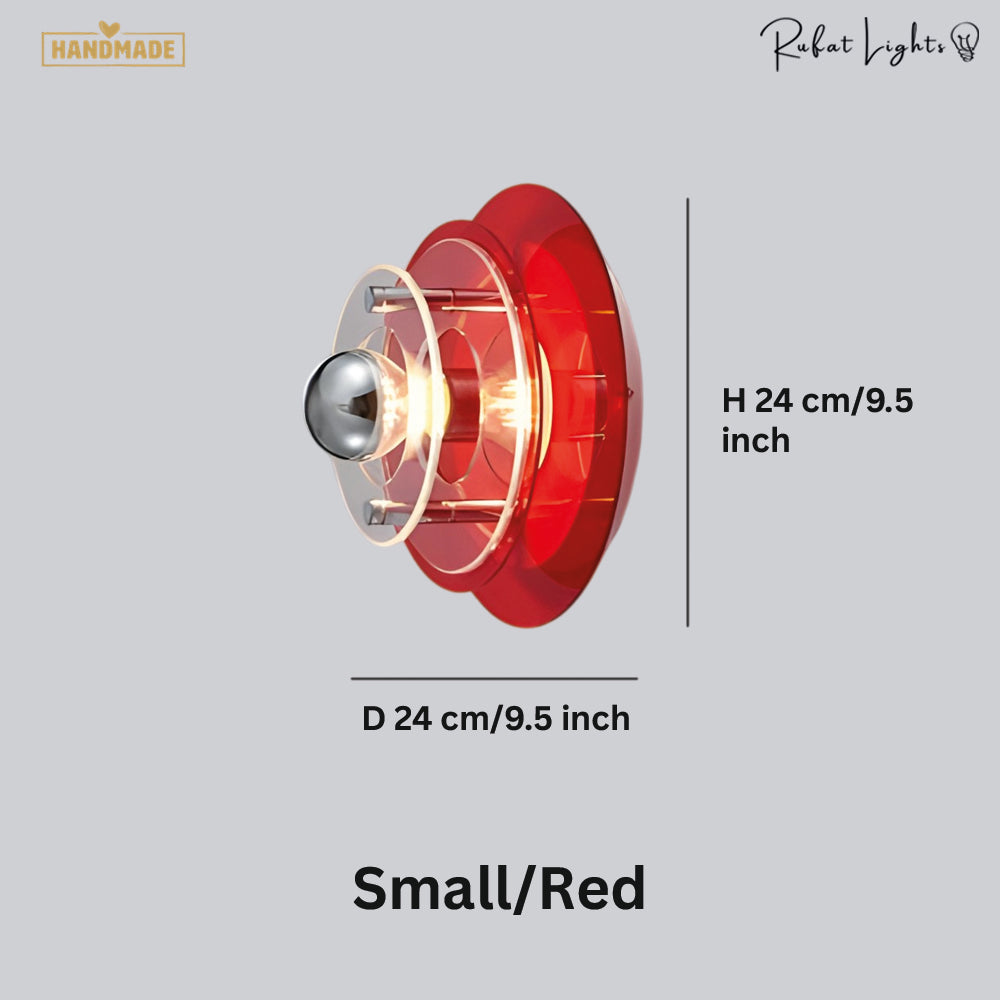 Colorful Layered Acrylic Glass Wall Light