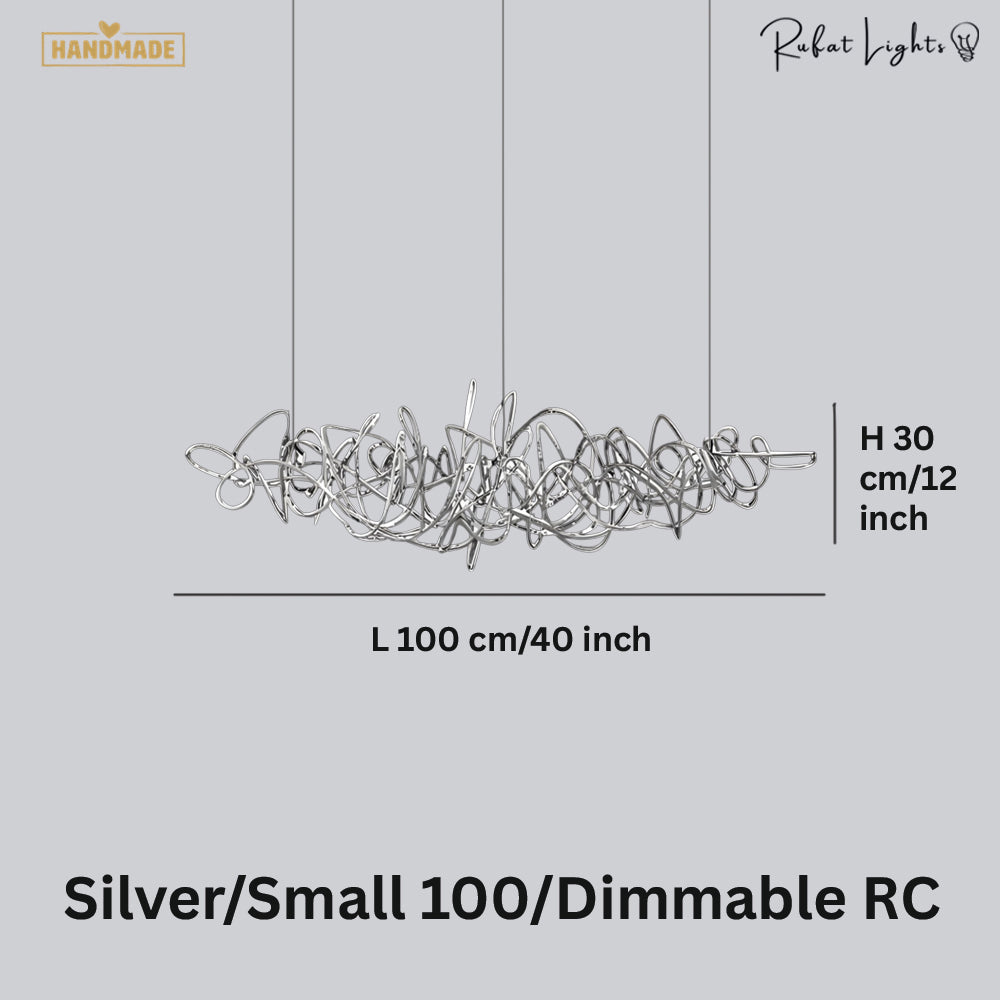 Simple Iron Art Bar Tree Chandelier