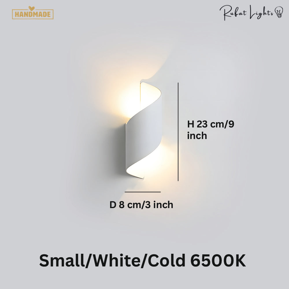 Modern Curl Twisted LED Wall Light