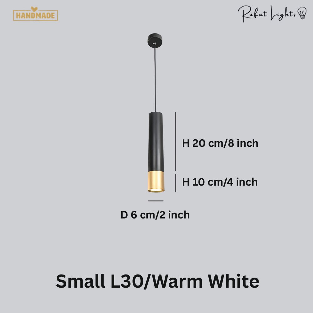 Long Tube Cylinder Pipe Downlights Pendant Light