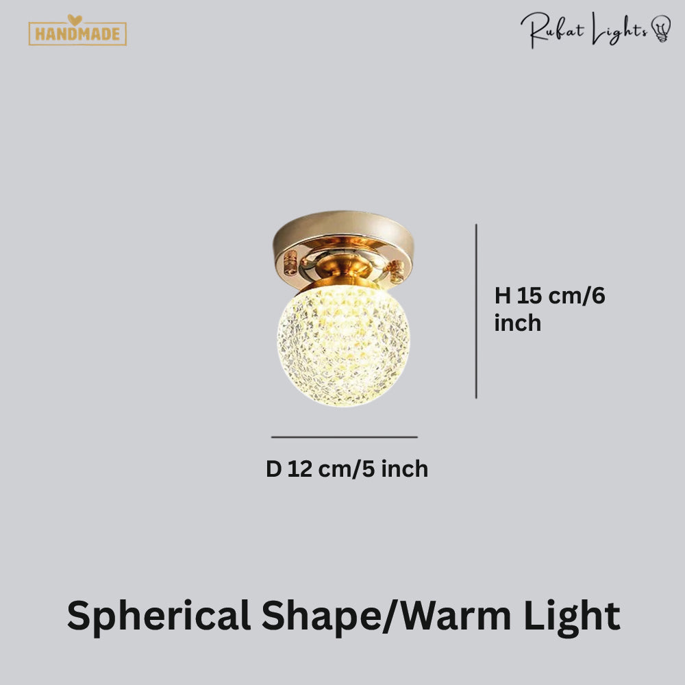 Modern Crystal Ceiling Light