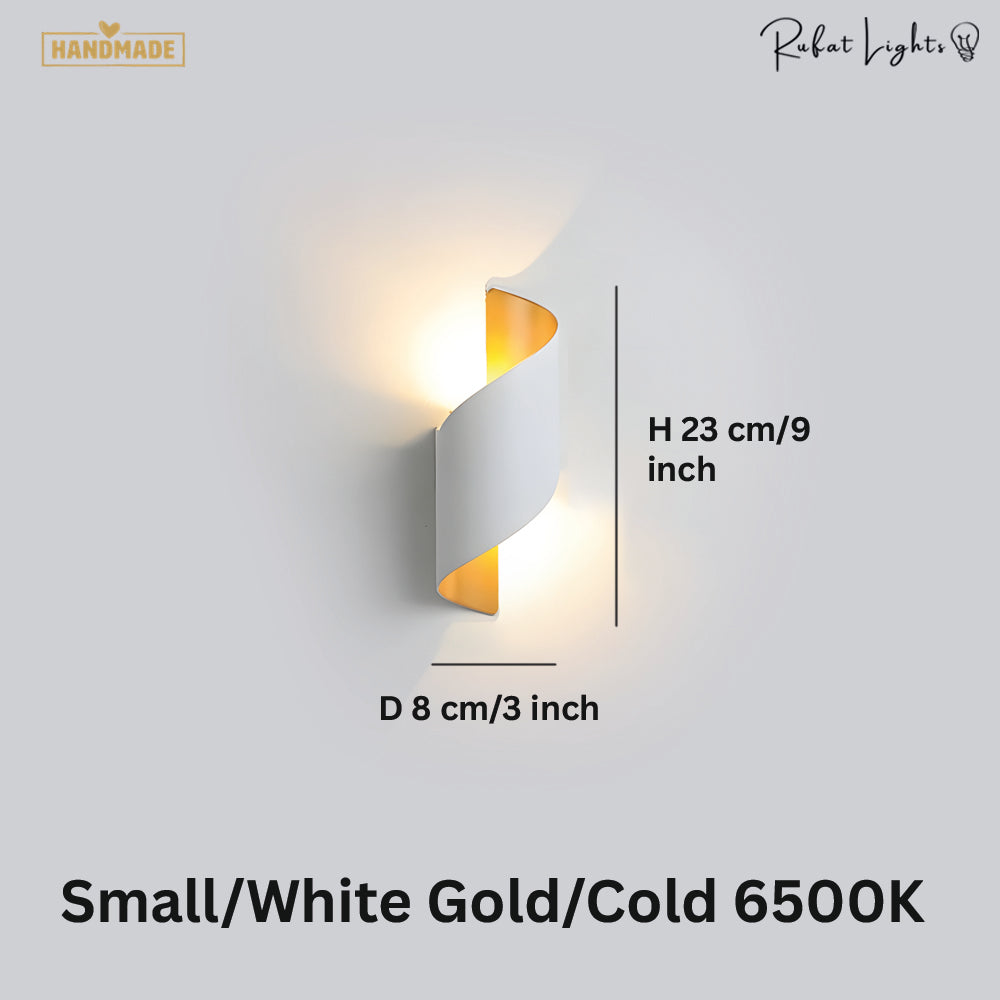 Modern Curl Twisted LED Wall Light