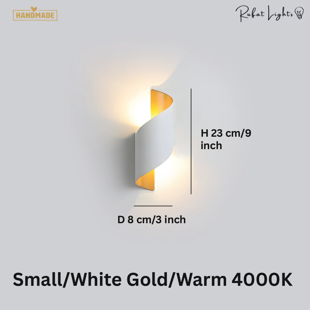 Modern Curl Twisted LED Wall Light