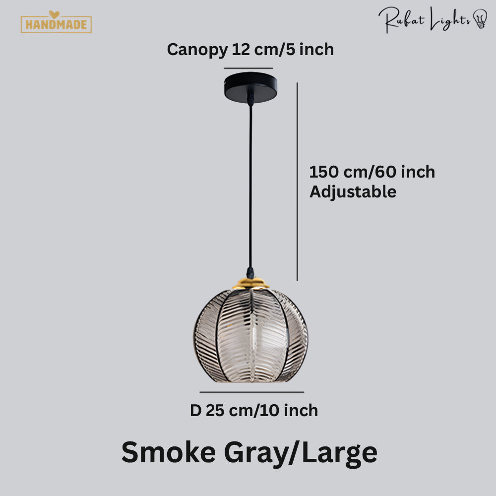 Contemporary Glass Patterned Pendant Lights