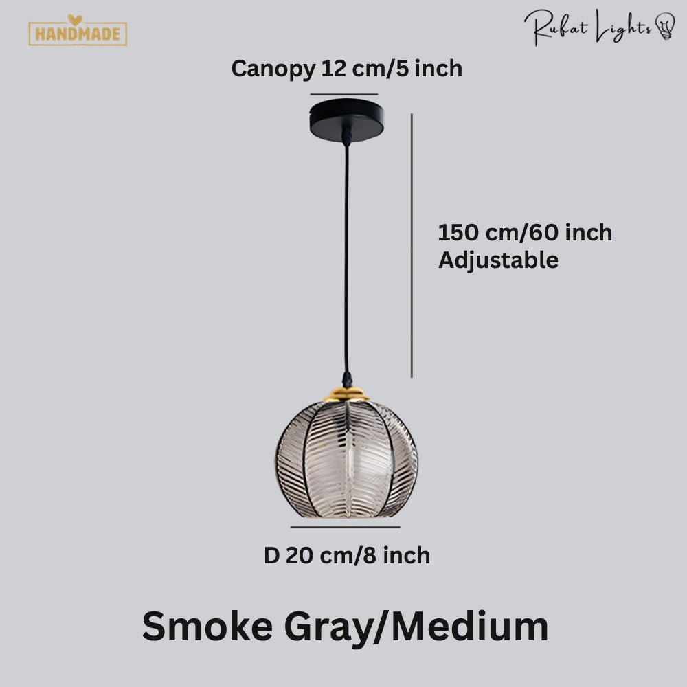 Contemporary Glass Patterned Pendant Lights