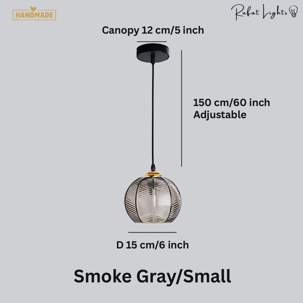 Contemporary Glass Patterned Pendant Lights