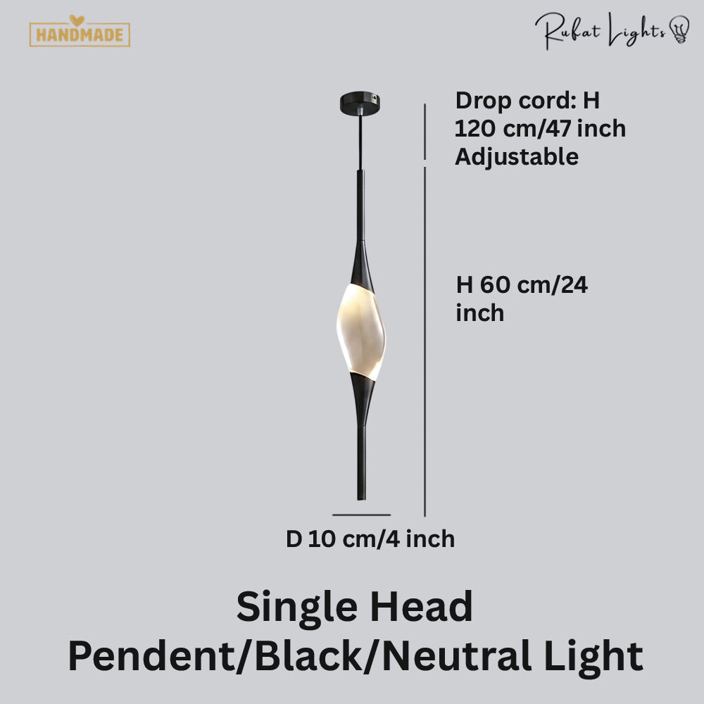 Copper Crystal Pendant Lamp
