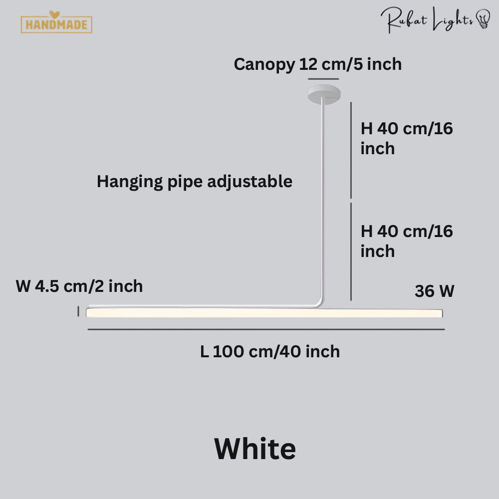 Elegance Modern Long Tube Pendant Light