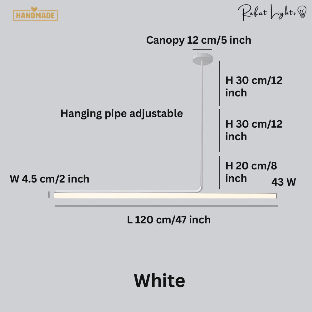 Elegance Modern Long Tube Pendant Light